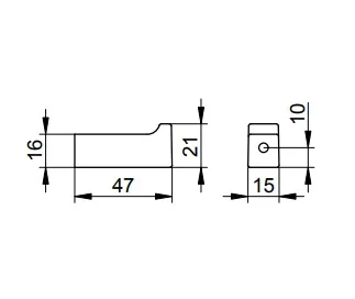Крючок Keuco Edition 11 11114250000 латунь шлифованная