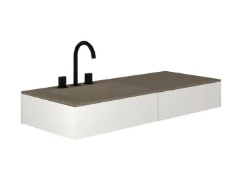 Раковина встраиваемая Cielo Milano MILA AN 120 см коричневый