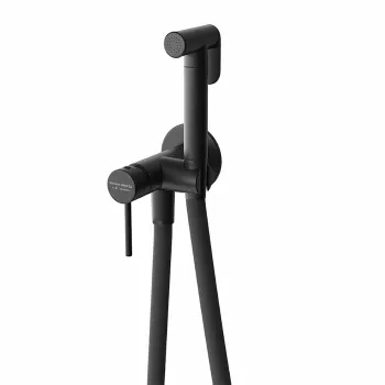 Смеситель с гигиеническим душем встроенного монтажа Kerama Marazzi Ole черный матовый 886KM.01.093