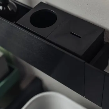 Стакан для зубной пасты Agape Sen, подвесной, черный матовый ASEN0931N