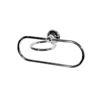 Полотенцедержатель кольцо с держателем мыльницы Bertocci Scacco, хром 10010060000