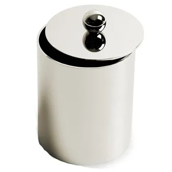 Контейнер с крышкой Devon&Devon Waltz настольный никель блестящий WLZ- 1 20-NK