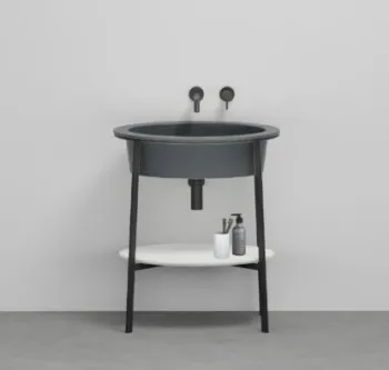 Раковина встраиваемая Cielo I Catini Catino Oval CALAO BA 70 см черный