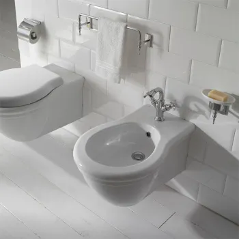 Биде подвесное Globo Paestum 57х38см с 1 отв. под смеситель, с комплектом креплений, белый PAS10.BI*1