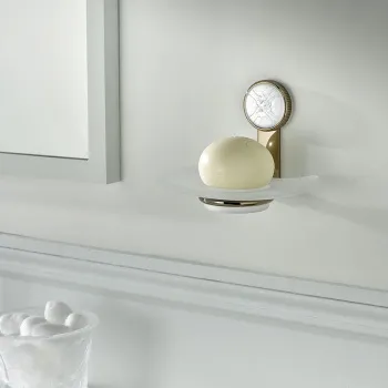 Мыльница стеклянная THG Hirondelles A4J-H66-500 umber color pvd