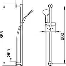 Душевой комплект Keuco Ixmo 59587010921