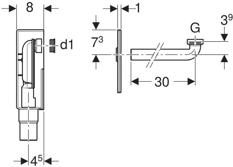 Сифон Geberit 151.120.11.1 белый