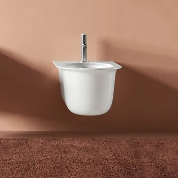 Биде подвесное Artceram Chic 38х53, с 1 отв., белый матовый CHB001 05 00