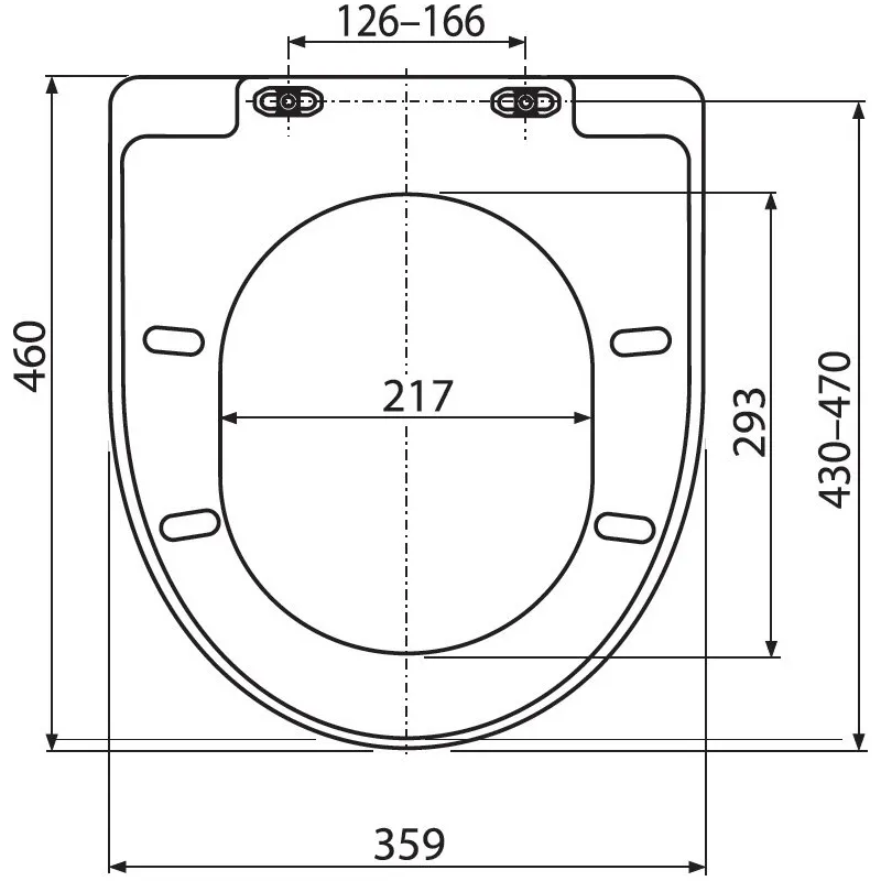 Сиденье для унитаза Ravak Chrome X01451 белое