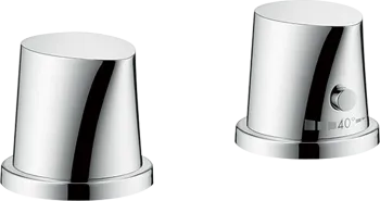 Axor Starck Organic,  термостатический смеситель для ванны, внешняя часть, цвет: хром 12422000