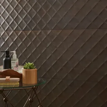 Керамическая плитка Love Ceramic Metallic Chess Carbon Rett 45x120