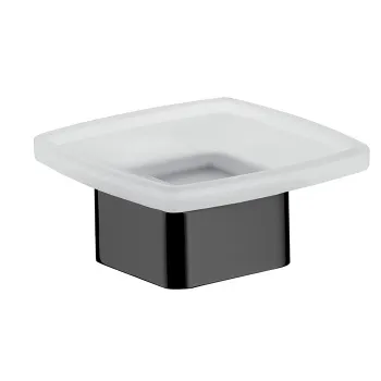 Мыльница настольная модель стекло сатин. Emco Loft, черный 0530 133 01