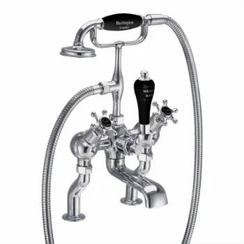 Смеситель для ванны Burlington T9-QT BLA хром/черный