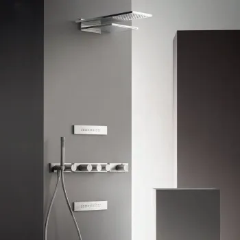 Боковая форсунка нерегулируемая Fantini матовая сталь 86 93 8034B