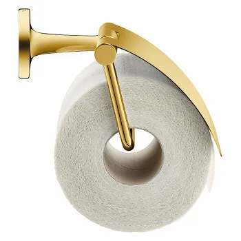 Duravit Starck T Держатель туалетной бумаги с крышкой  настенный, цвет: Gold Polished
