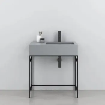 Раковина накладная Cielo I Narcisi NALAMDX BR 76 см правая серый