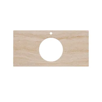 Столешница из керамогранита для накладных раковин Риальто Kerama Marazzi Plaza 100 бежевая PL5.SG560420R\100