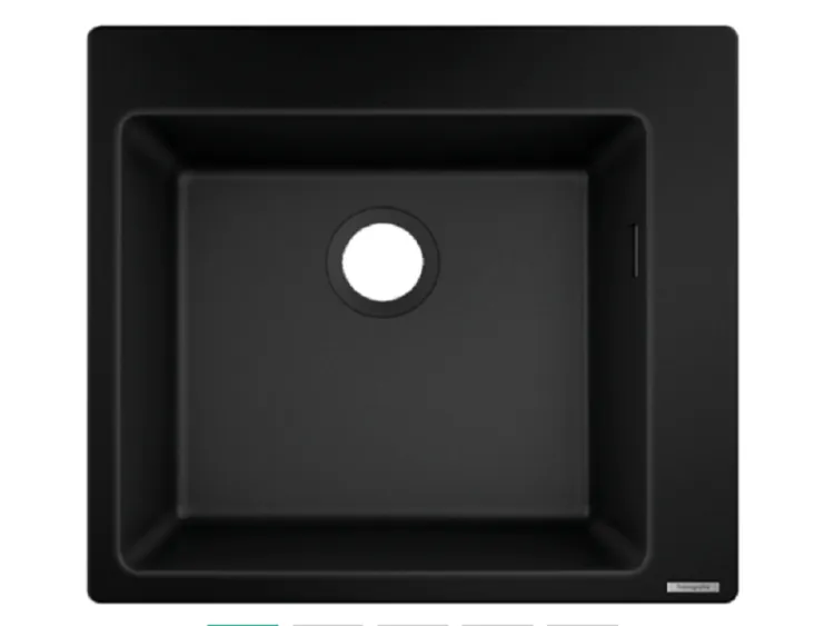 Мойка, Hansgrohe, S51, шгв 560*510*205, цвет-черный графит
