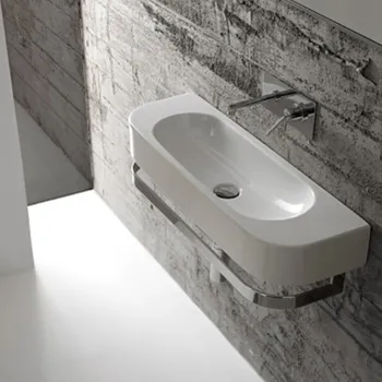 Раковина Globo Forty3 70х27 см, без отв., без перелива, с креплением, белый SCT70.BI*0