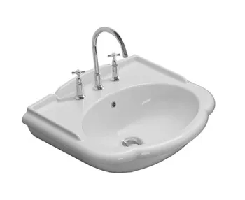 Раковина Globo Paestum подвесная размер 62x52 см цвет bi (Bianco) PA057BI