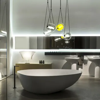 Ванна из искусственного камня Agape Drop 195x129 AVAS1097ZL