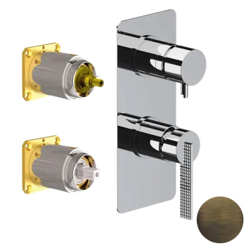 Смеситель для душа Daniel Club ANC612D3KBSM латунь Сан-Марко