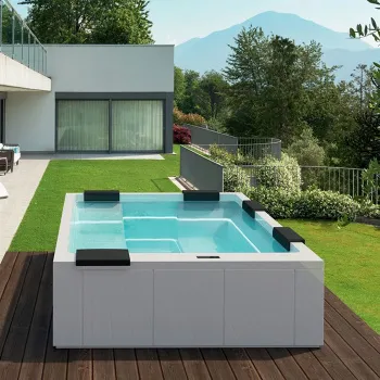 Минибассейн Gruppo Treesse Maya 2600х2050х950 ,г/м, хромотерапия 2, фильтрация, озон дезинф., внешняя панель VTR белая, нагреватель3kw, белый V232IXBNB220O00I