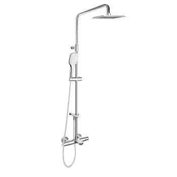 Душевая система Ramonsoler Blautherm термостатическая с изливом и с регулировкой высоты 945612RPK300
