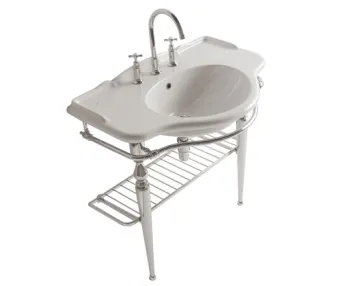 Консоль для раковины Globo Paestum Структура размер 85x56 см cromato PATC56