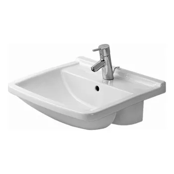 Duravit  Starck III Раковина полувстраиваемая 550х460 мм. с переливом, с 1 отв под смеситель, цвет белый