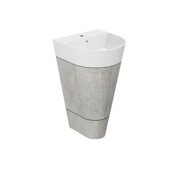 Тумба напольная для раковины Azzurra Forma 50, с 2 дверцами, 50х47х70, cement MBF 50 C