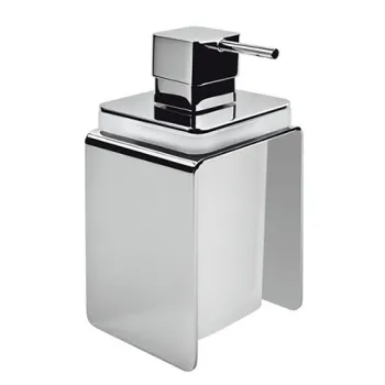 Дозатор для жидкого мыла Colombo Forever настольный, хром/матовое стекло B9334.CR-VAN