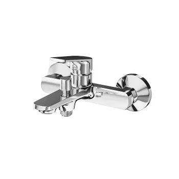 Смеситель для ванны NOTA настенный с дивертором ванна/душ Kerama Marazzi без лейки, хром 33080KM.21.018