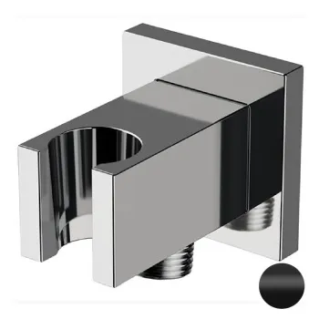 Держатель ручного душа Remer с подключением шланга черный матовый (NO) 337QNO