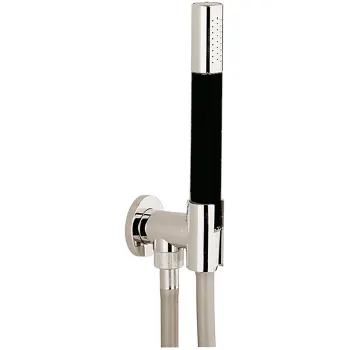 Душевой гарнитур Cisal Shower ручная лейка,шланг 150 см,вывод с держателем, никель полированный DS0188132B