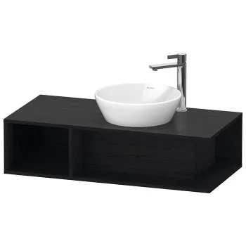 Duravit D-Neo Тумбочка подвесная компакт, 260x1000x480 мм, 1 открытое отделение на левой стороне, цвет: Black Oak