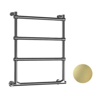 Полотенцесушитель электрический Margaroli Sole 5124704EGB 64x52 правый золото