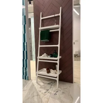 Лесенка с полочками KNIEF K.Stone пристенная 60x36x180Hсм белая матовая 0600-201-01