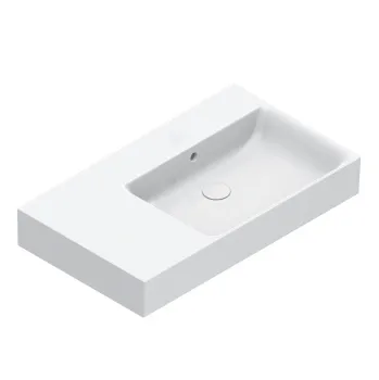 Раковина Catalano Premium 80x47 чаша справа, без отв, белый глянцевый 220830001