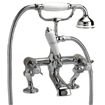 Смеситель для ванны Devon&Devon Coventtry на борт на 2 отв. с душевым комплектом, хром MARF20/BCR