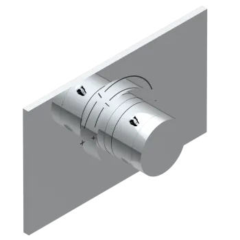 Смеситель для душа THG Infini Porcelaine Blanche U2D-A02-5100B хром