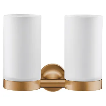 Duravit Starck T Два стакана для зубных щеток настенные, цвет: bronze Brushed