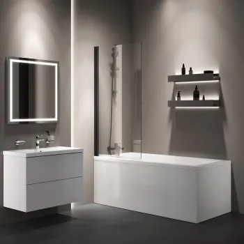 Шторка на борт ванны AM.PM Gem 80х140 W90BS-D080-140BT