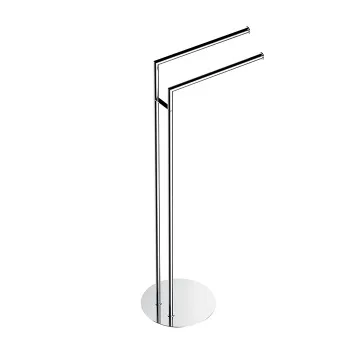 Стойка с двойным полотенцедержателем Colombo Mini напольная, хром B4038.CR
