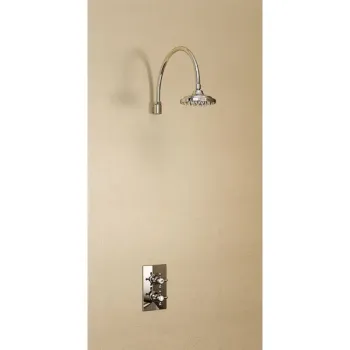 Термостат Burington Trent встраиваемый, с 2-я выпусками (с 1 перекл. подачи воды) Золото TF2S