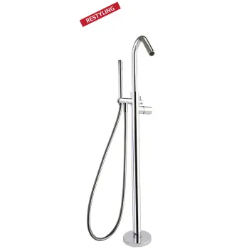 Смеситель для ванны Ramonsoler Tzar напольный с душевым комплектом 348503MO