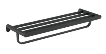 Полка для полотенец Nofer Verona черная 16843.N