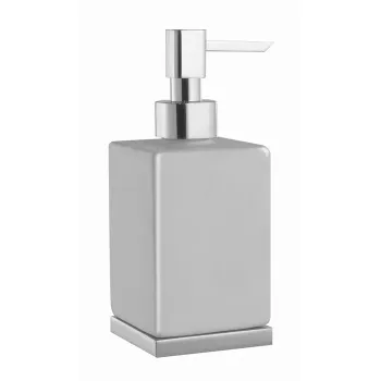 Дозатор для мыла керамический отдельностоящий Stella Bamboo Quadro 1014/D020 хром BQ 10105 CR00