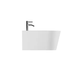 Биде подвесное Alice Hide Round 57х37, белый глянцевый, 31180101