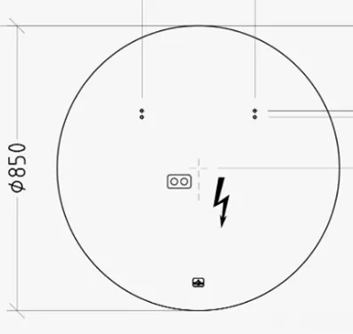 Зеркало Brenta D850 Mix Led